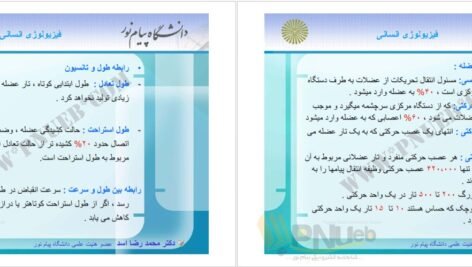 دانلود جزوه فیزیولوژی انسانی دکترمحمد رضا اسد PDF